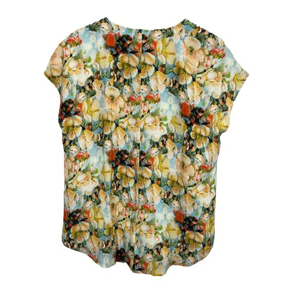 Soft Surroundings Patria Tunic Top Medium Floral Paisley Beaded Embellished Chic - Picture 4 of 7